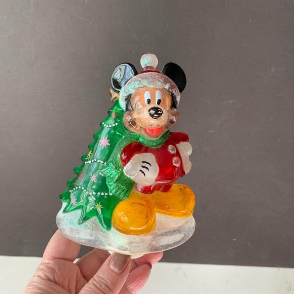 Vintage Mickey Mouse Christmas Tree Night Light!!! Works as pictured. - Picture 1 of 6